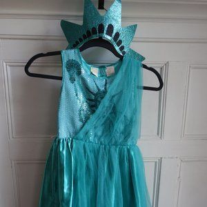 Statue of Liberty Costume - Lady Liberty Dress - America - Halloween Sz 5 6